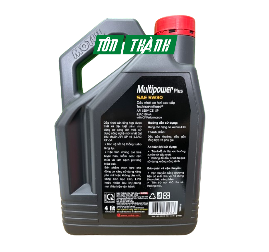 DẦU NHỚT CAO CẤP MOTUL MULTIPOWER PLUS 5W30 (4 LÍT)