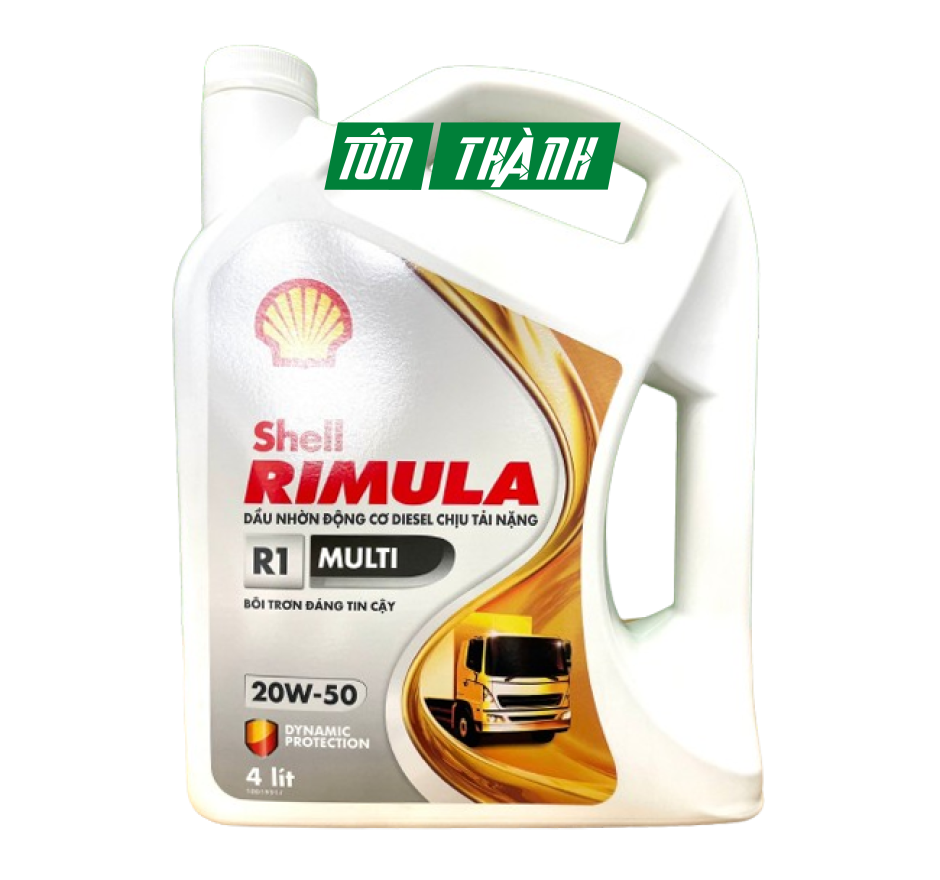 DẦU NHỚT ĐỘNG CƠ SHELL RIMULA R1 20W-50 (4 LÍT)