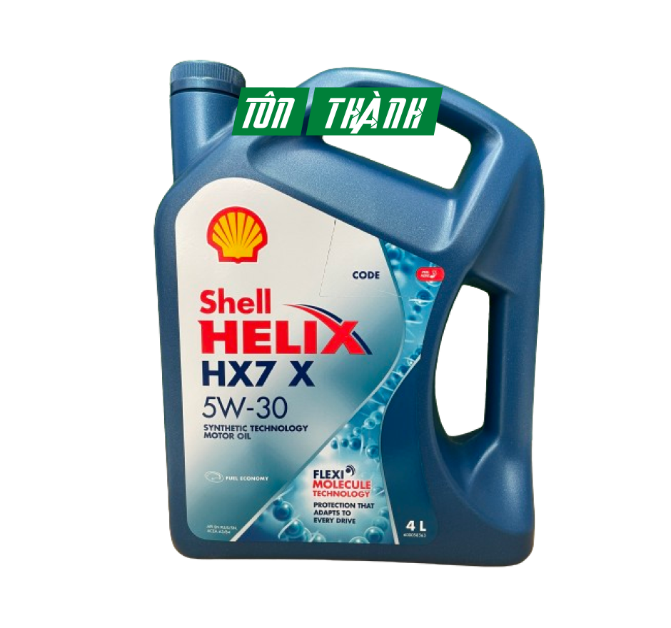 DẦU NHỚT ĐỘNG CƠ XE HƠI CAO CẤP SHELL HELIX HX7 X SN 5W-30 (4 LÍT)