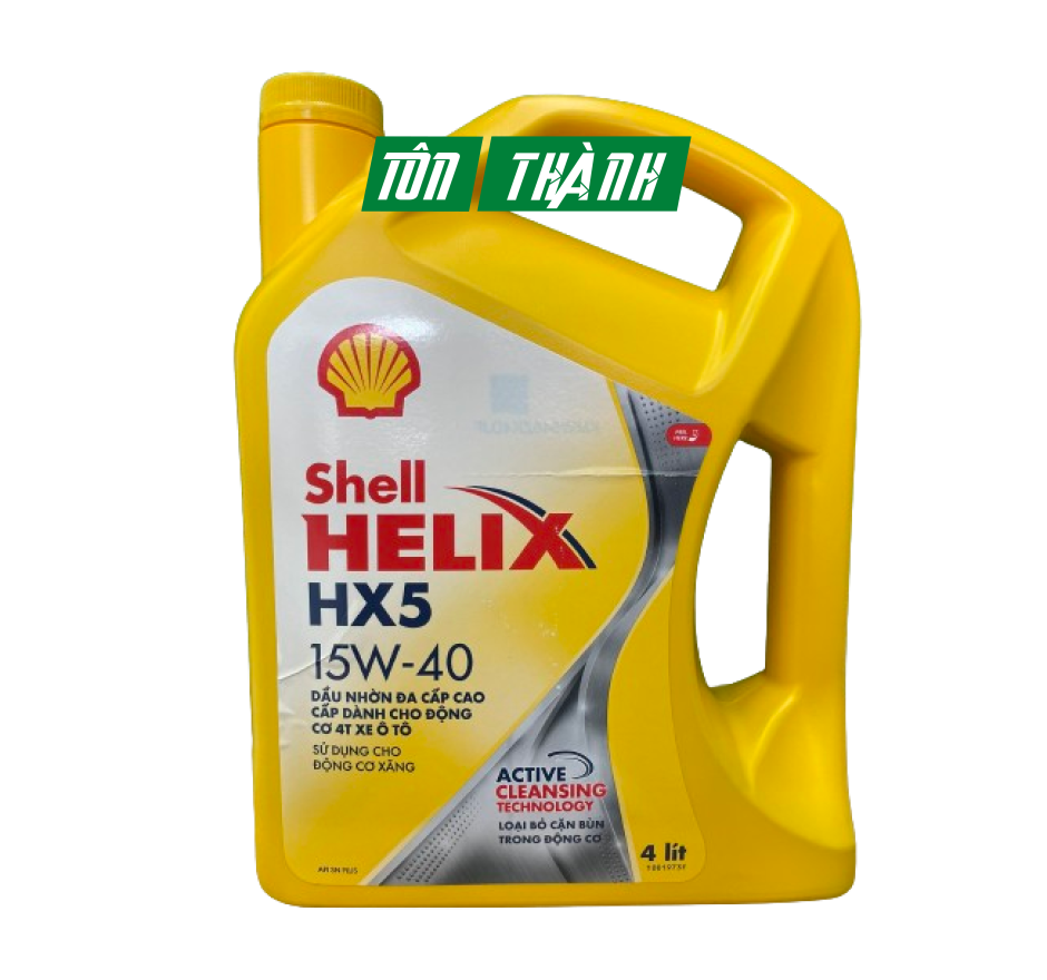 DẦU NHỚT ĐỘNG CƠ SHELL HELIX HX5 15W-40 (4 LÍT)