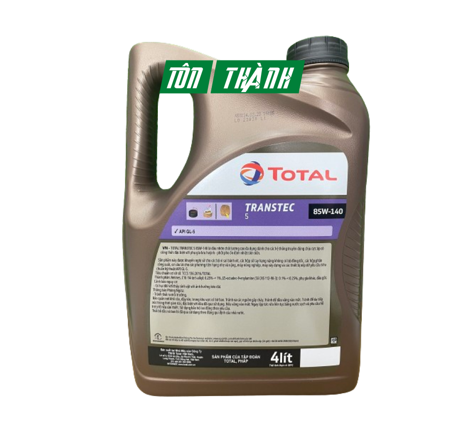 DẦU CẦU Ô TÔ TOTAL TRANSTEC 5 85W-140 (4 LÍT)