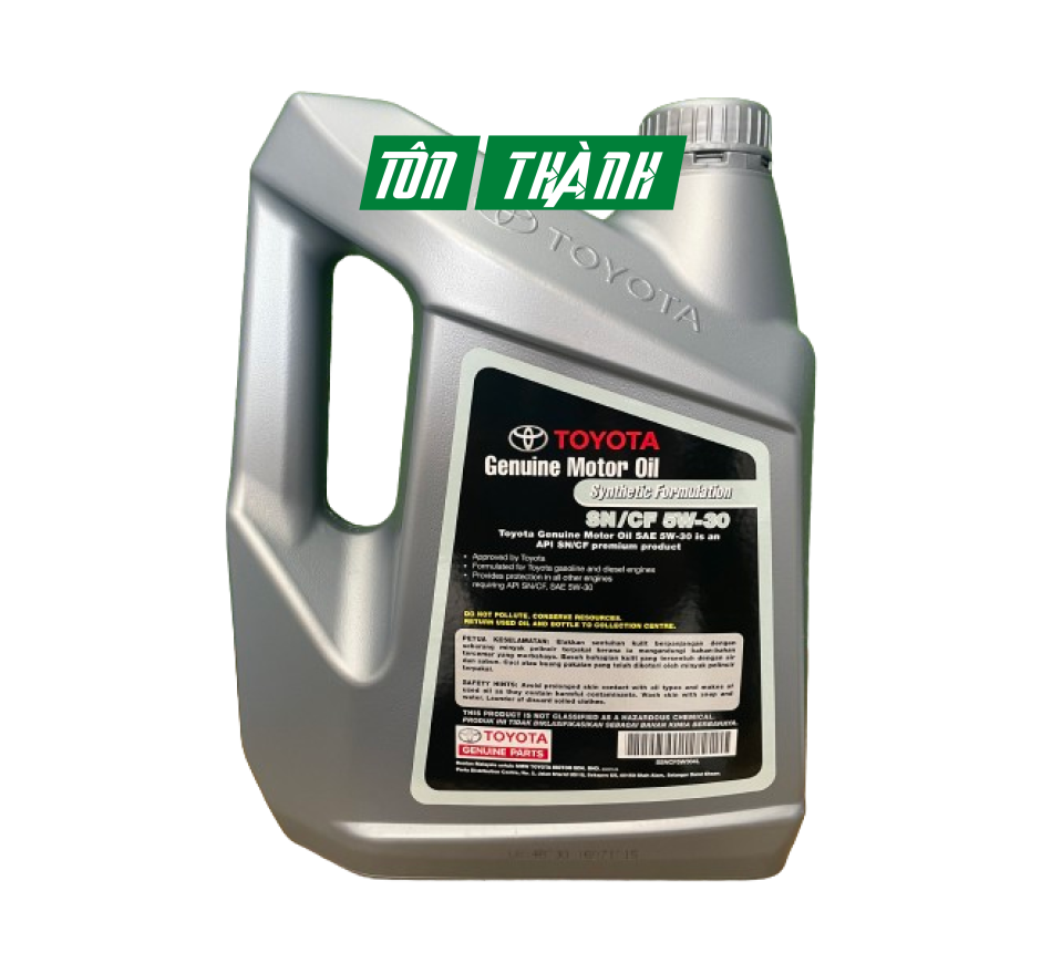 DẦU NHỚT TOYOTA GENUINE MOTOR OIL SN/CF 5W-30 (4 LÍT)