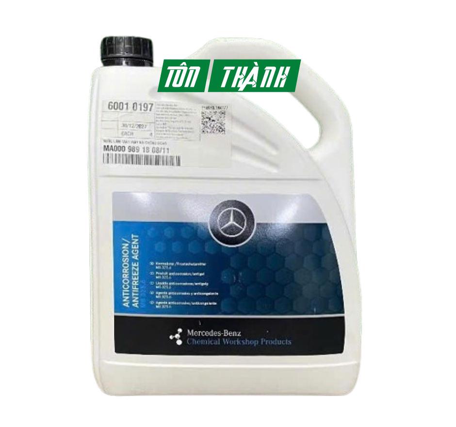 Nước làm mát màu hồng cao cấp Mercedes (5 Lít)