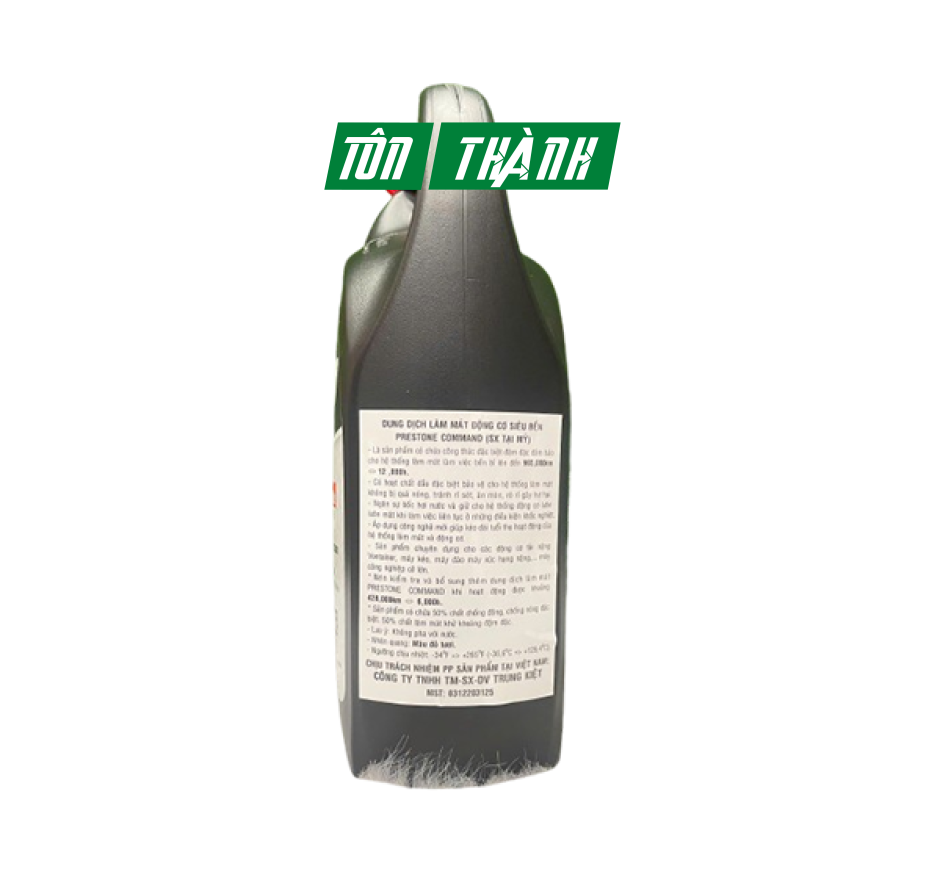 Nước làm mát màu đỏ Prestone Command Coolant 50/50 (3.78 Lít)