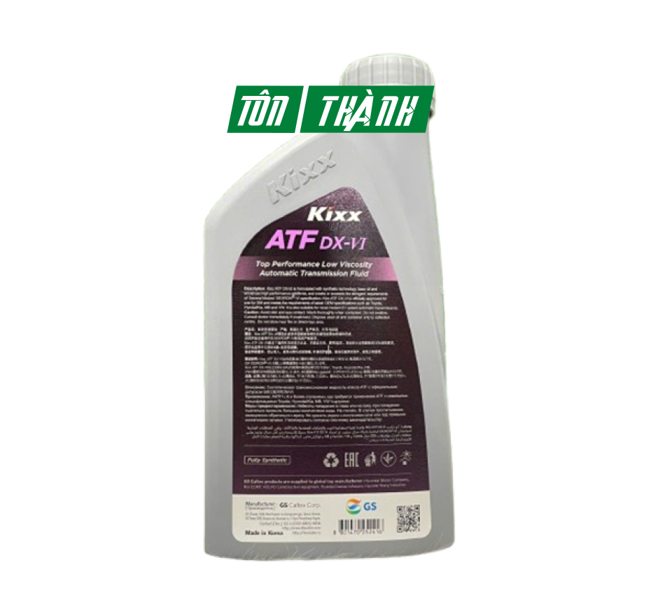Dầu Hộp Số Tự Động KIXX ATF DX-VI (1 Lít)
