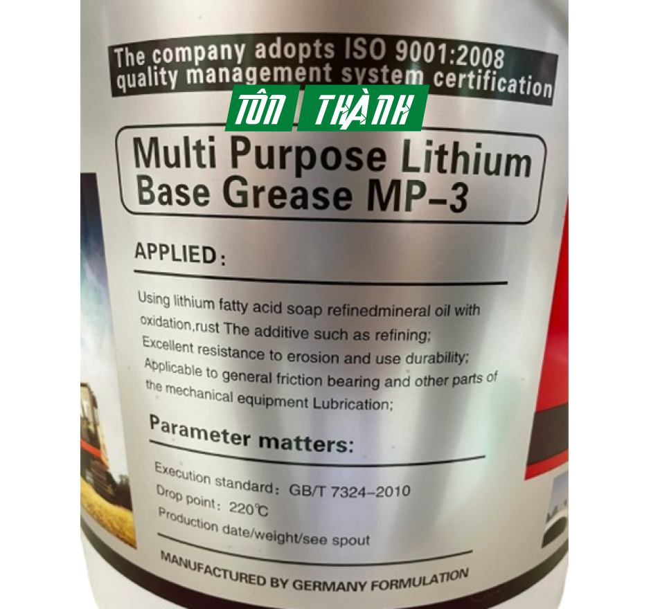 Mỡ Bôi Trơn ROLLESTER Chịu Nhiệt Tốt xô 15kg ( màu xanh )