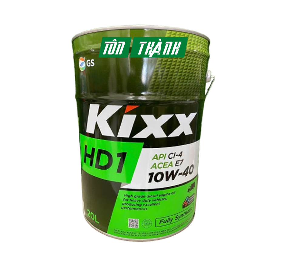 Dầu động cơ Kixx HD1 CI-4/SL 10W40 (20 Lít)