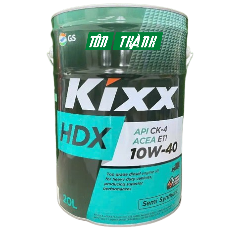 Dầu động cơ cao cấp Kixx HDX CK-4 10W40 (20 Lít)