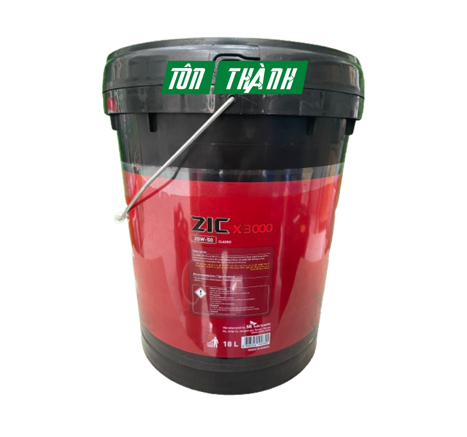 DẦU NHỚT XE TẢI NẶNG SK ZIC X3000 20W50 (18 LÍT)
