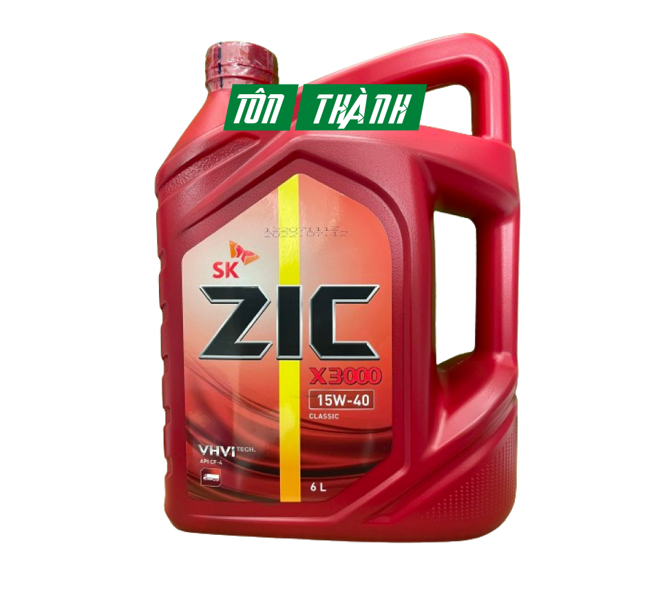 DẦU ĐỘNG CƠ Ô TÔ SK ZIC X3000 15W40 (6 LÍT)